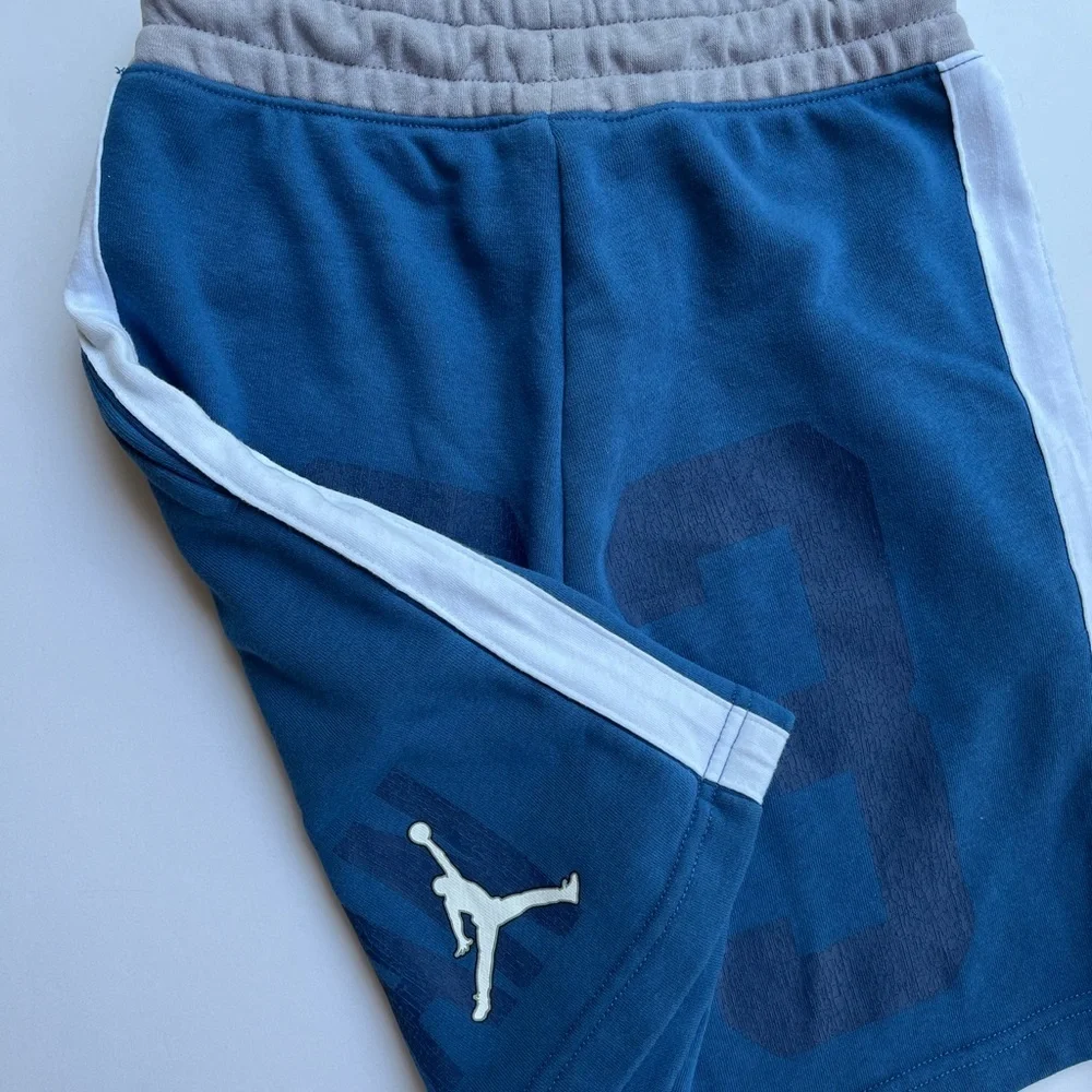 Jordan Blue Athletic Shorts with Jumpman Logo